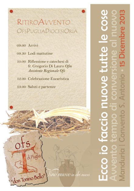 locandina ritiro avvento 2013 oria