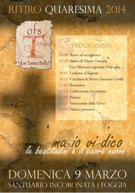 locandina ritiro quaresima 2014 zona due