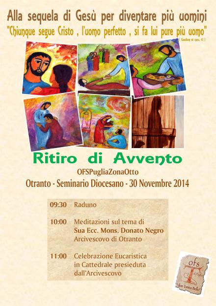 locandina ritiro avvento 2014 zona otto