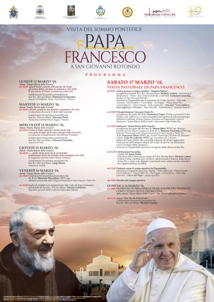 Poster Visita Papa Francesco 17 marzo 2018